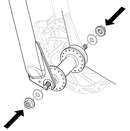 bike front axle